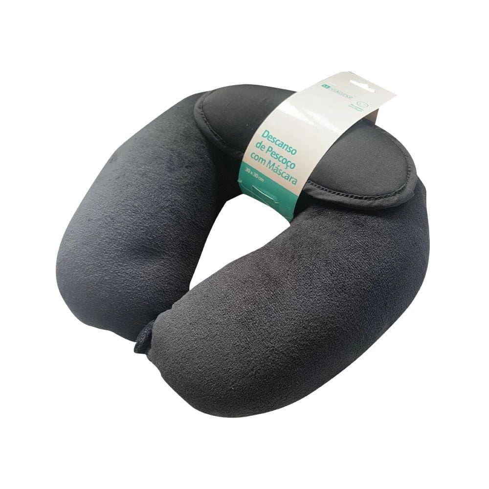 Descando de Pescoço com Máscara Le Plush Preto