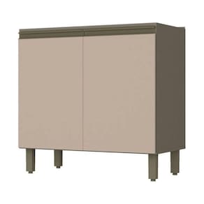 Balcão Para Cozinha 2 Portas Henn 80 Cm Duna/Cristal