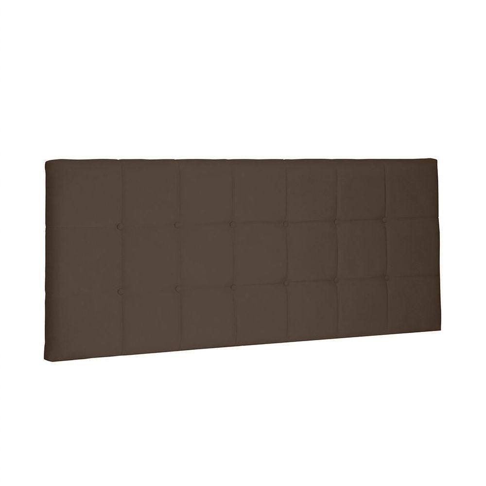 Cabeceira Painel Verona Solteiro 90cm Suede Caramelo