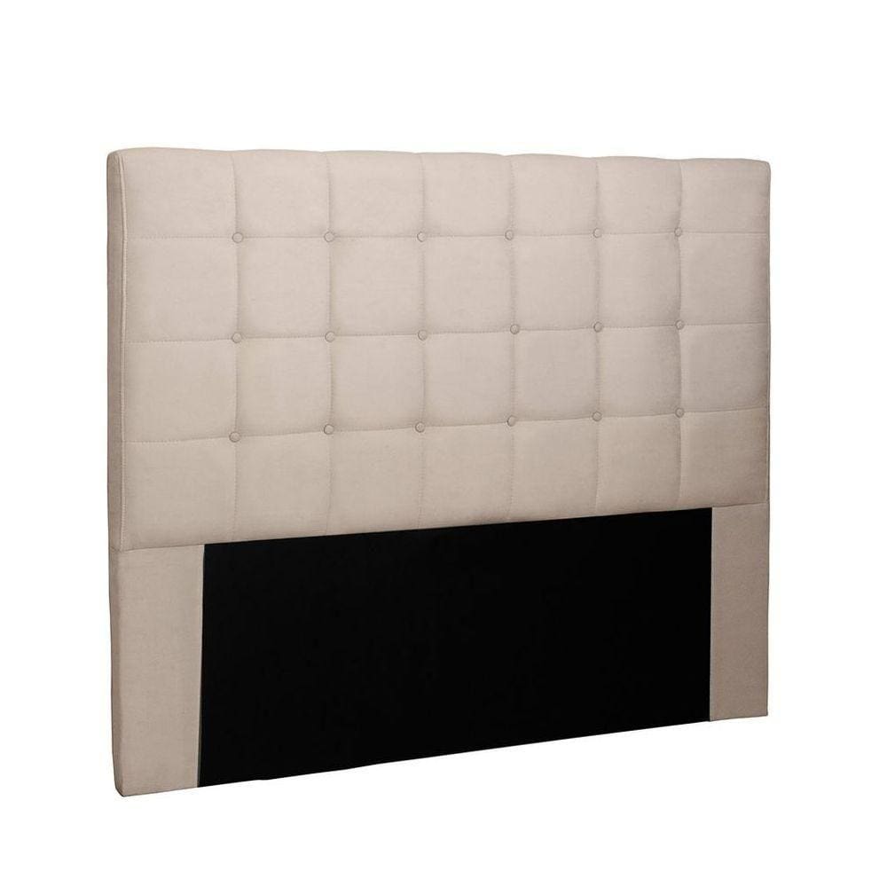 Cabeceira Verona Cama Box King 195 Cm Suede Bege