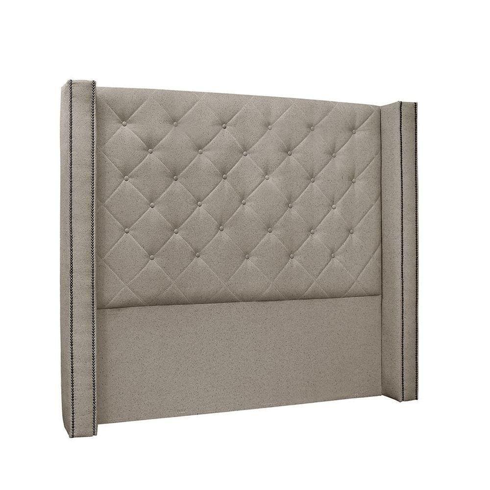 Cabeceira Vicenza Cama Box Casal 140 Cm Linho Areia