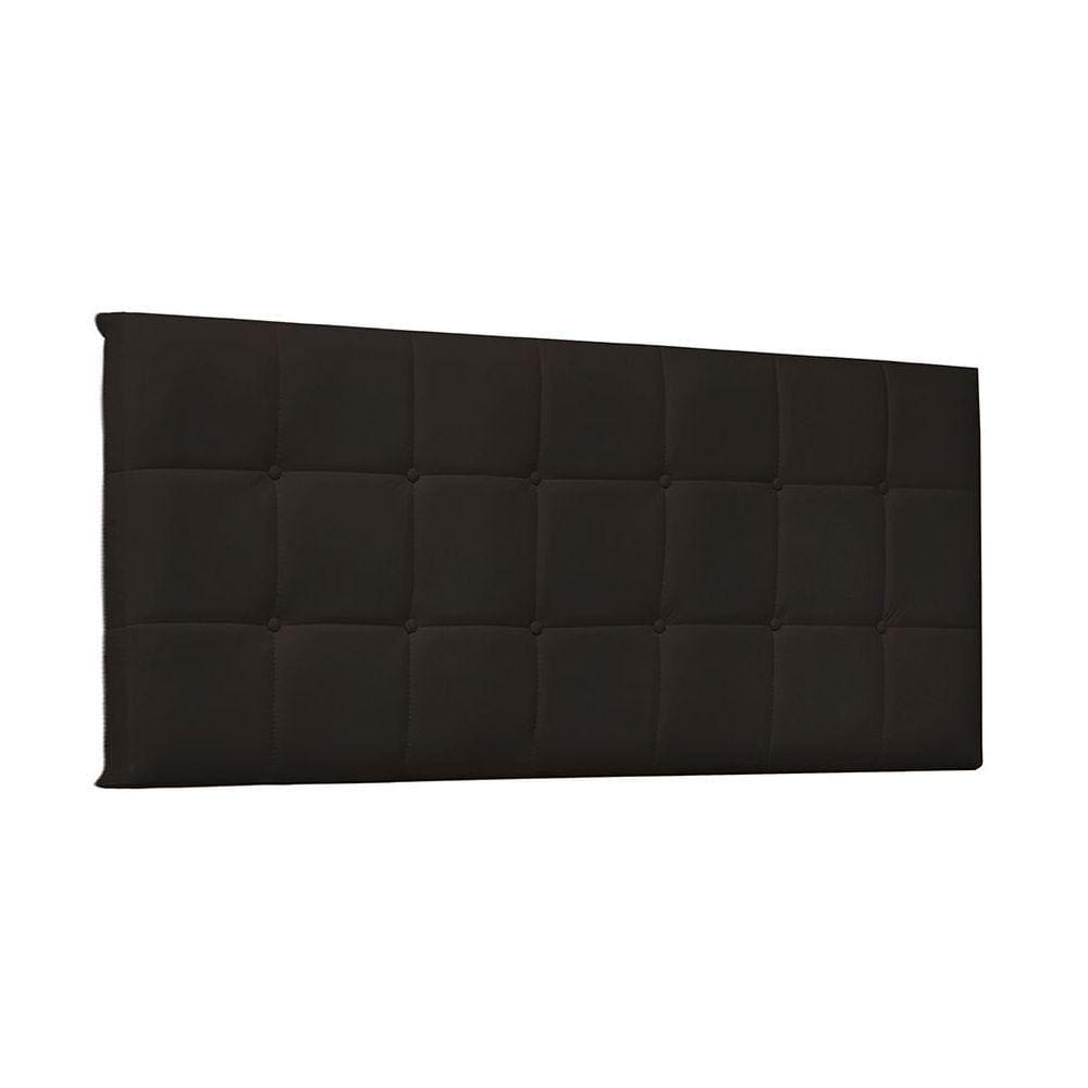Cabeceira Painel Verona King 195cm Corino Marrom