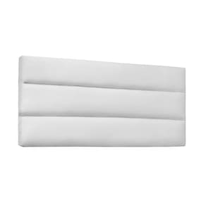 Cabeceira Painel La Italiana Solteiro 90cm Corino Branco