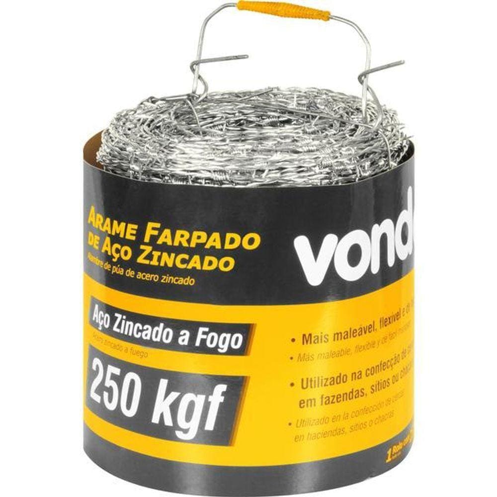 Arame Farpado 250kgf 250 Metros Vonder