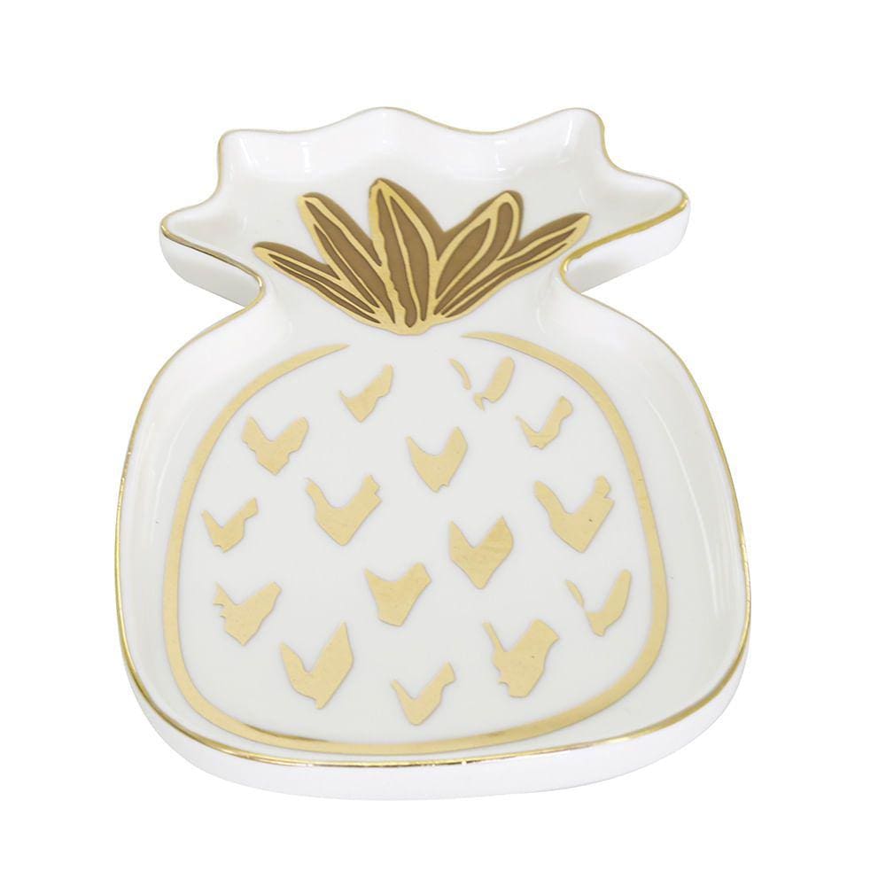 Porta-Joias Le Abacaxi em Porcelana 12x8cm