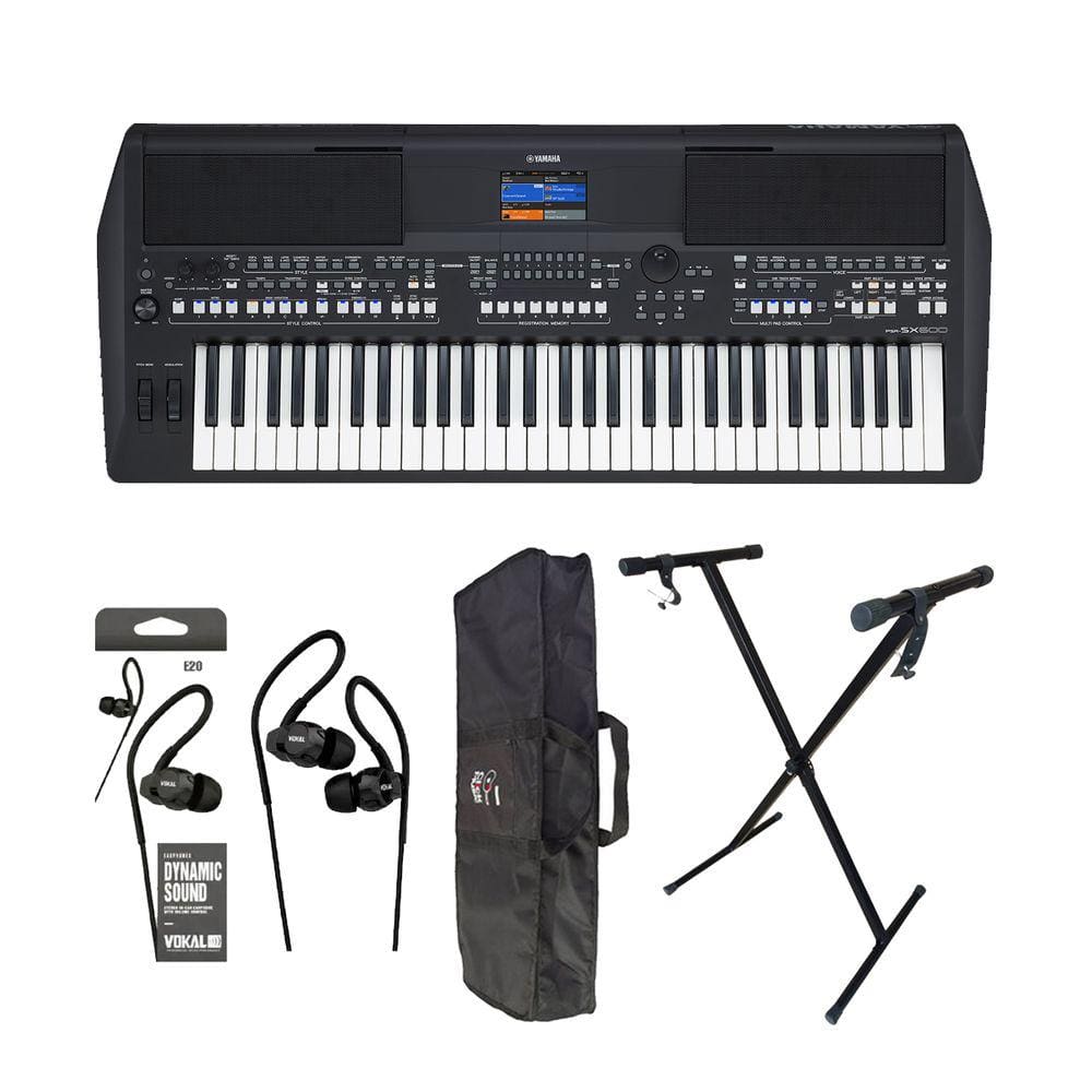 Teclado Arranjador Yamaha Psr Sx600 + capa + suporte + fone
