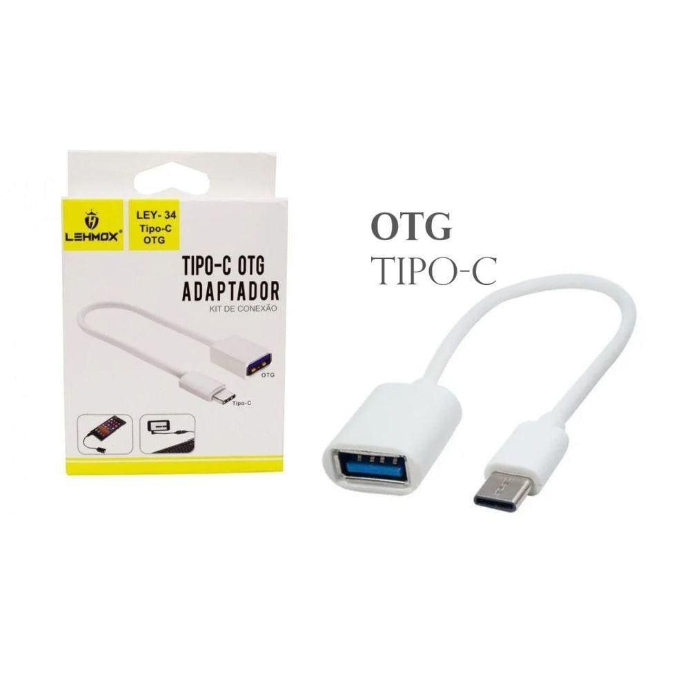 Cabo Adaptador Otg Usb 3.0 Tipo C Type-c P/ Teclado Pendrive
