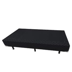 Base Box Blindado Solteirão AColchoes Poliéster Preto 40x96x203