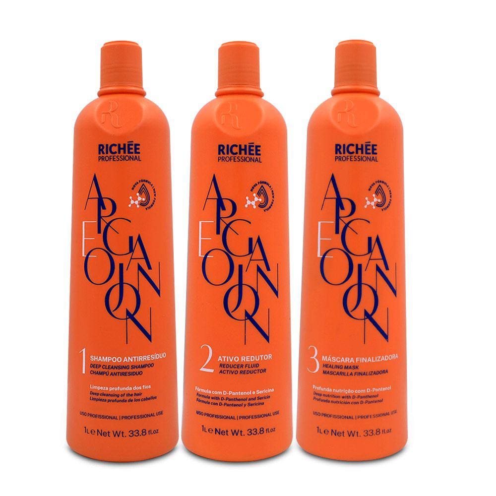 Richée Professional Argan e Ojon Kit Trio 3x1 Litro
