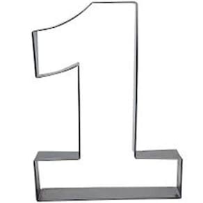 Aro Para Bolo Formato De Numero N1 Com 30 Cm Comprimento