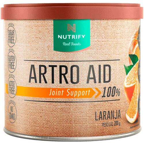imagem-Artro Aid Colageno Tipo 2 Acido Hialuronico 200g Nutrify - Laranja - 200 g