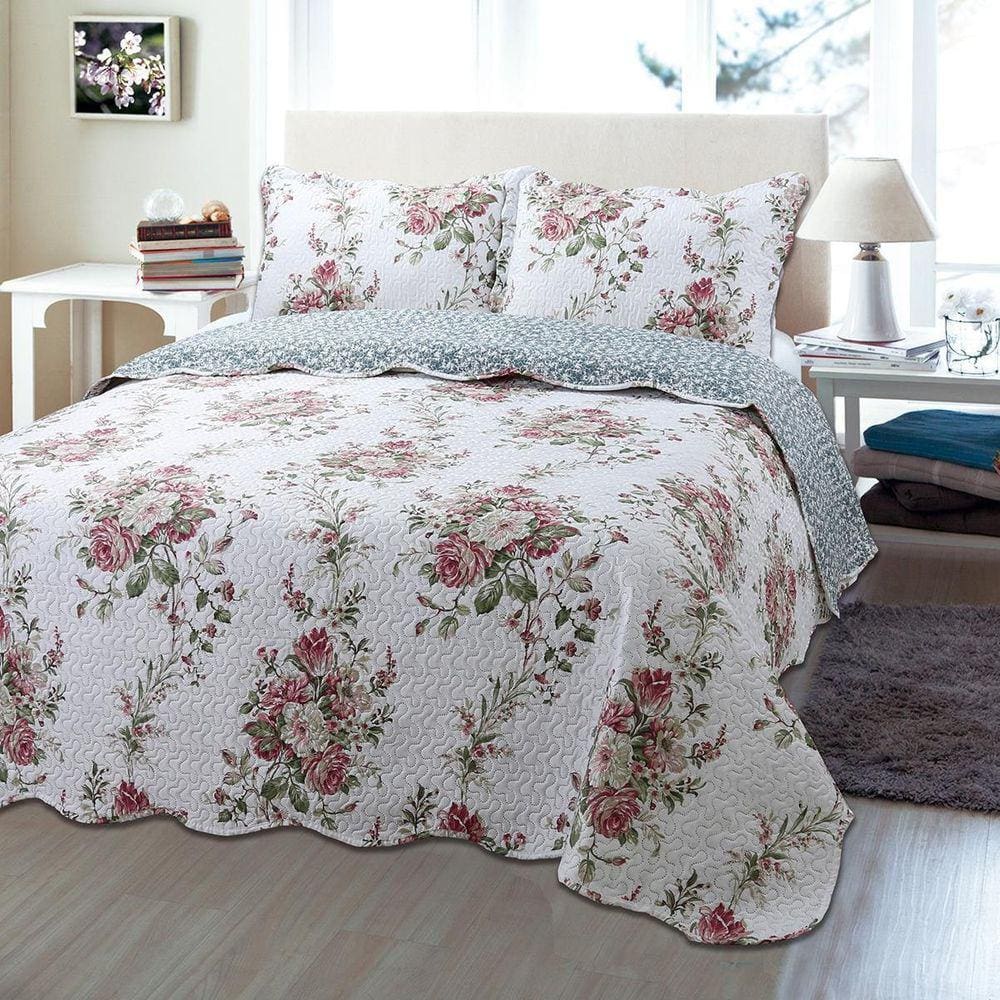 Kit Colcha Jolitex King Dyuri Ultrassonic Dupla Face Alfenas