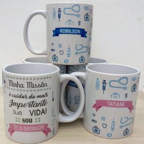 Caneca Personalizada Profissão Tec Enfermagem