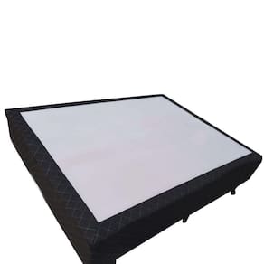 Base Box Blindado Casal AColchoes Sintético Branco 40x138x188