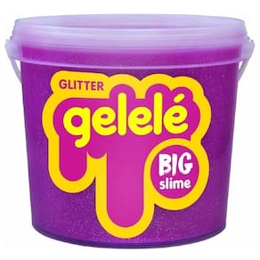 Slime Gelelé Big Slime Glitter Roxo Balde 1,5kg