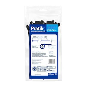 Abraçadeira Nylon Pratik 370x7,0mm Preto - Embalagem com 50 Unidades