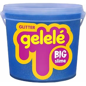 Slime Gelelé Big Slime Glitter Azul Balde 1,5kg