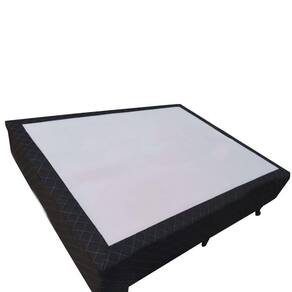 Base Box Blindado Casal AColchoes Sintético Branco 40x138x188