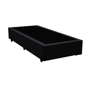 Base Box Blindado Solteirão AColchoes Sintético Preto 40x96x203