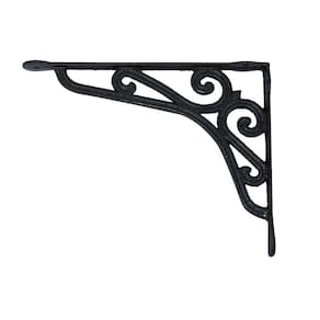 Cantoneira Preta Suporte De Parede Mão Francesa 30X25Cm