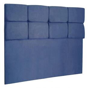 Cabeceira Solteiro 0,90m Nina Suede - Pallazio Cor Azul Marinho