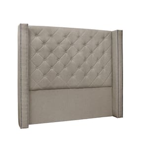 Cabeceira Vicenza Cama Box Solteiro 90Cm Linho Areia