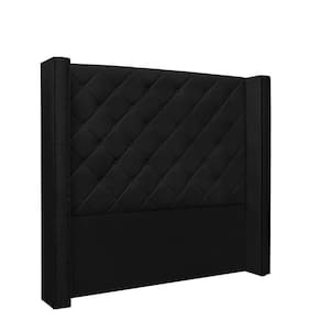 Cabeceira Vicenza Cama Box Casal 140 Cm Corino Preto