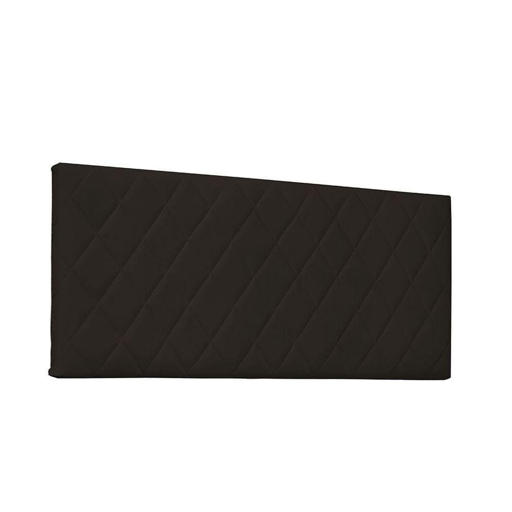 Cabeceira Painel Dubai King 195cm Corino Marrom