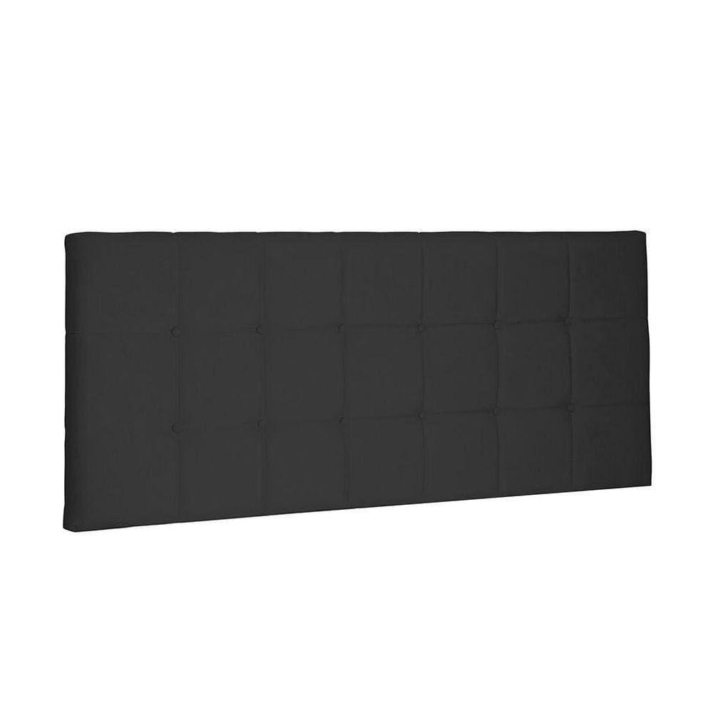 Cabeceira Painel Verona Queen 160cm Suede Preto
