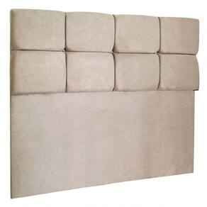 Cabeceira Casal 1,40m Nina Suede Bege - Pallazio