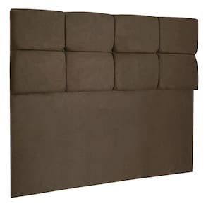 Cabeceira Casal 1,40m Nina Suede - Pallazio Cor Marrom
