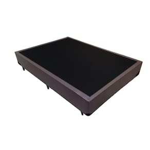 Base Box Blindado Casal AColchoes Sintético Marrom 40x138x188