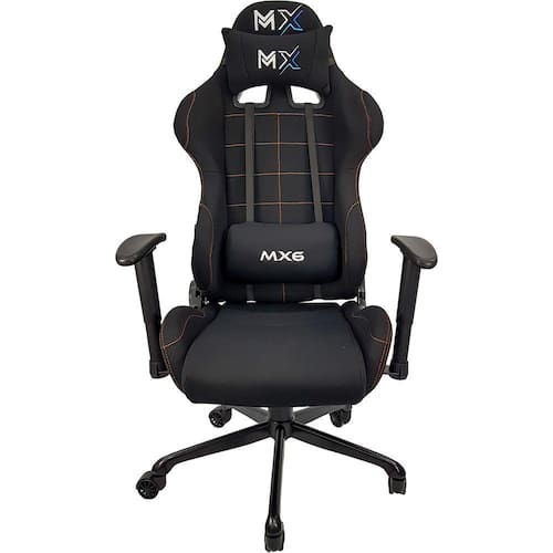 Cadeira Gamer MX6 Giratoria Preto/Laranja Menor preço em Cadeira Gamer MX6 Giratoria Preto/Laranja