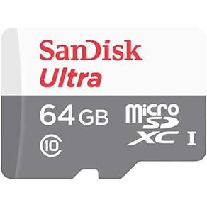 Cartão microSDXC Sandisk UHS-I Ultra 64GB - 100MB/s