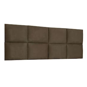 Cabeceira Painel Modulada King 1,95m Lorena Suede Marrom