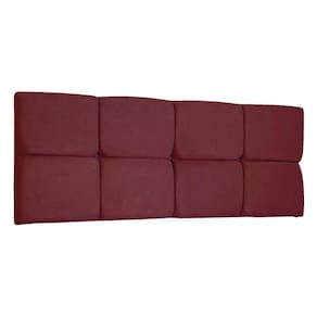 Cabeceira Painel King 1,95m Nina Suede - Pallazio Cor Marsala
