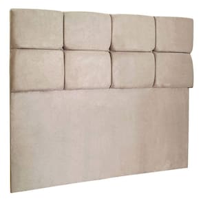 Cabeceira Solteiro 0,90m Nina Suede Bege - Pallazio