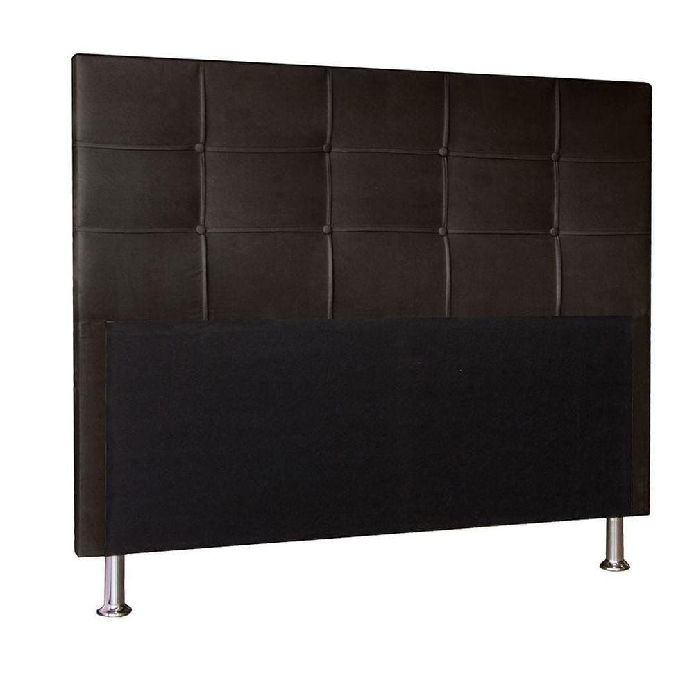 Cabeceira Casal 1,40m Roma Suede - Pallazio Cor Marrom