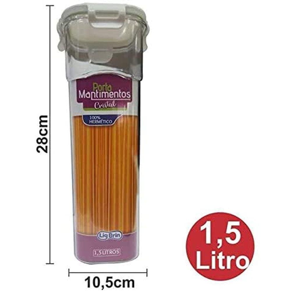 Pote Porta Macarrão Acrílico - Hermético