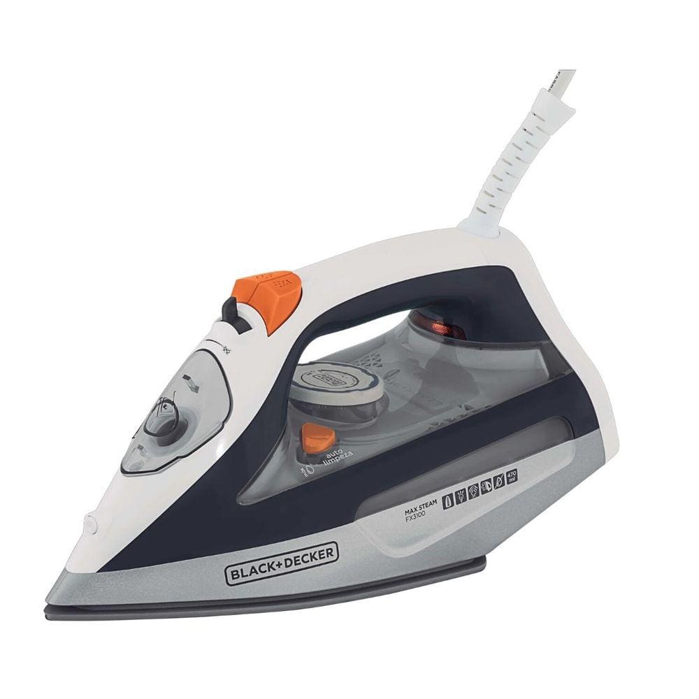 Ferro de Passar a Vapor Cerâmica 127v com Anti Gotejamento Black Decker