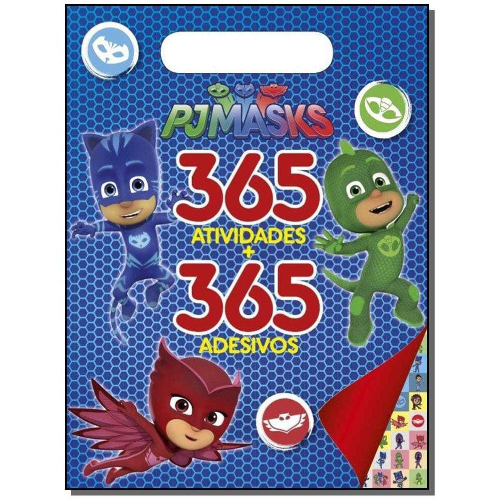 Pj Masks - Prancheta 365 Atividades + 365 Adesivos