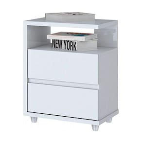 Mesa De Cabeceira Campeche Henn D07-10 Branco