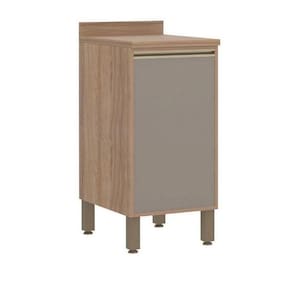 Balcão De Cozinha Com 1 Porta 40cm Luciane Vanilla grafite