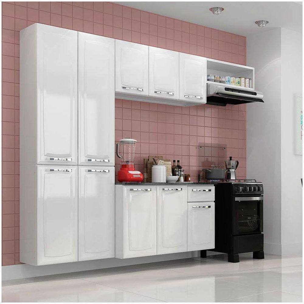 imagem-Cozinha De Aço Compacta 4 Peças Amanda Itatiaia Branco