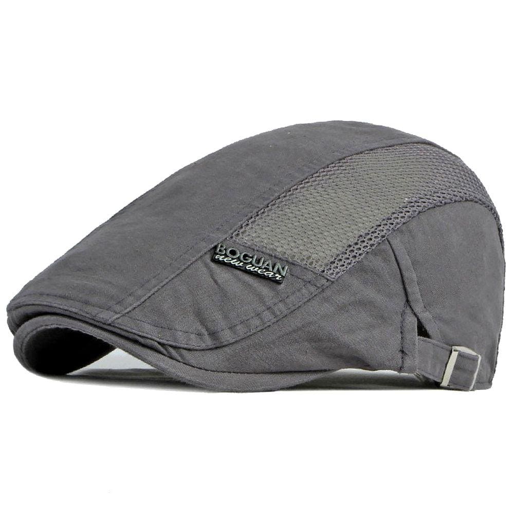 Boina Chapéu Masculino Respirável Espinha de Peixe Plana Bonés Feminino Viseira Moda Casual