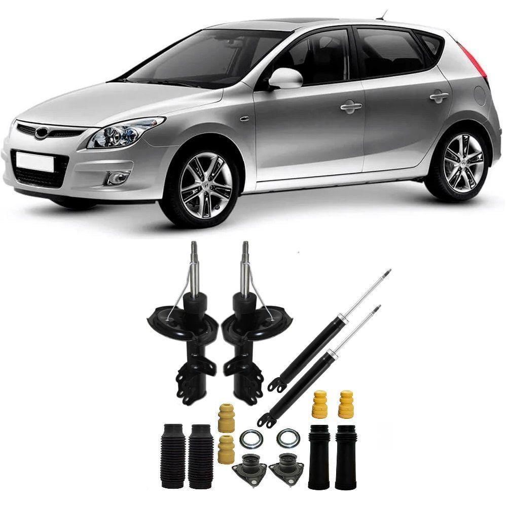 04 Amortecedores + 04 Kits Batentes Hyundai I30 2007 Até 2014 DianteiroTraseiro