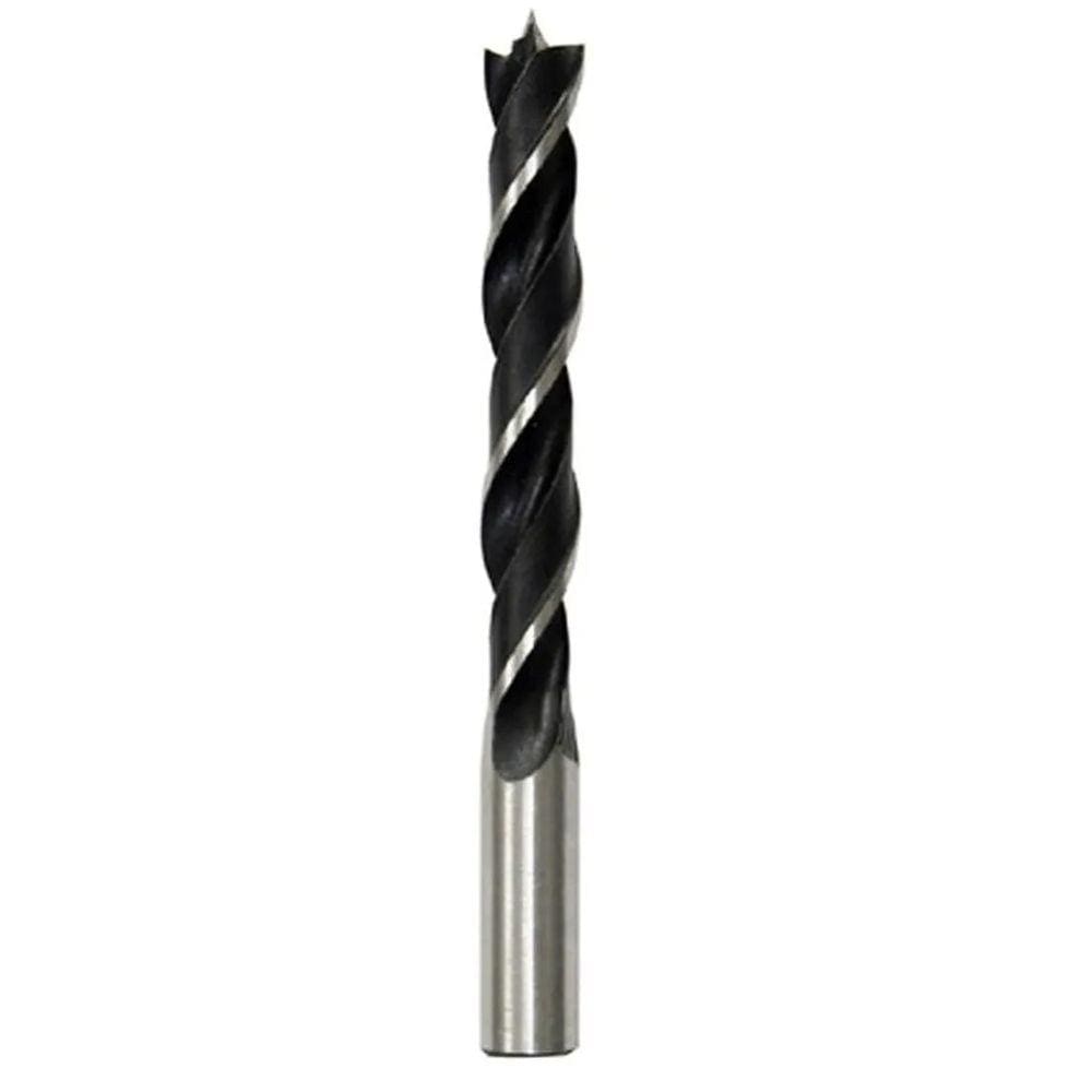 Broca de aço carbono 3 pontas para madeira furadeira martelete 6mm - Starfer
