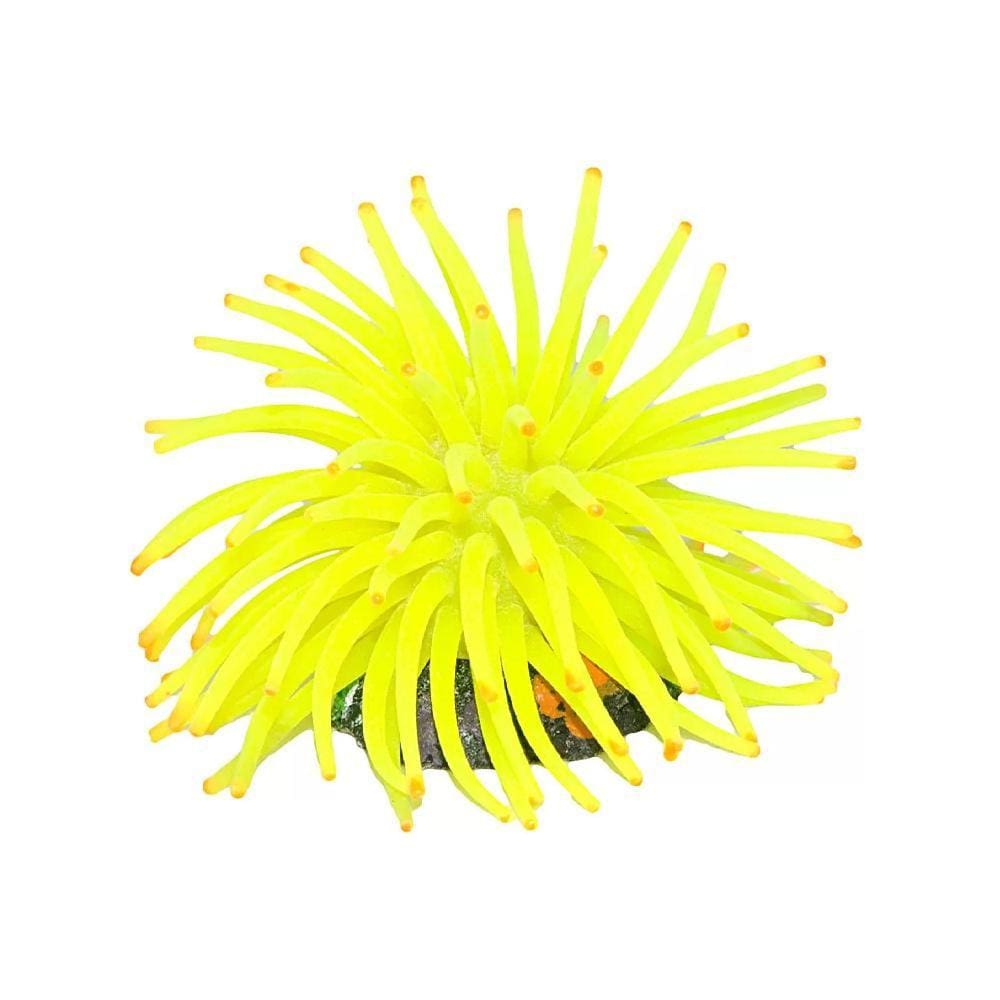 Enfeite  Anemona Short Amarela 11 Cm