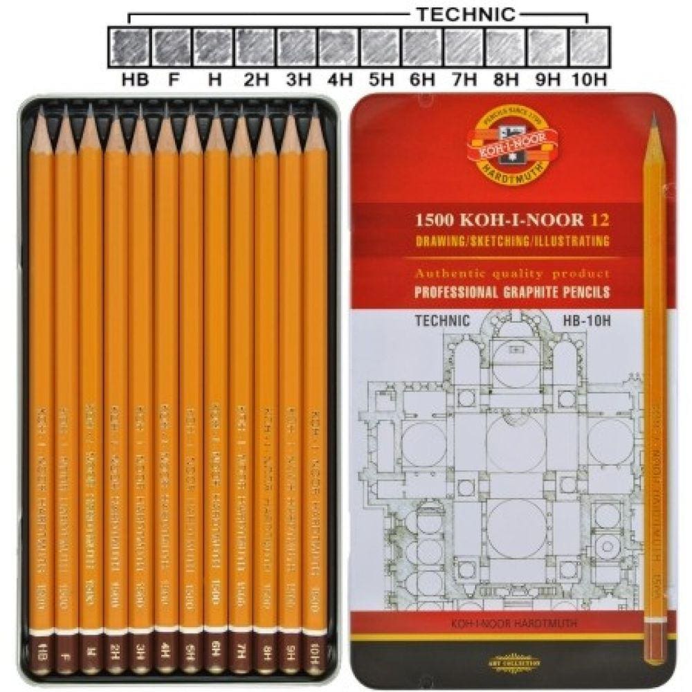 Estojo Lapis Grafite Com 12 Graduacoes 1500 – 1502Ii
