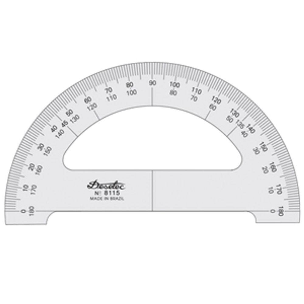 Transferidor Acrilico 180 3Mm  12Cm - 8112